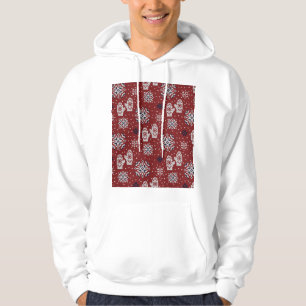 Veste À Capuche Motif décoratif de Noël d'hiver