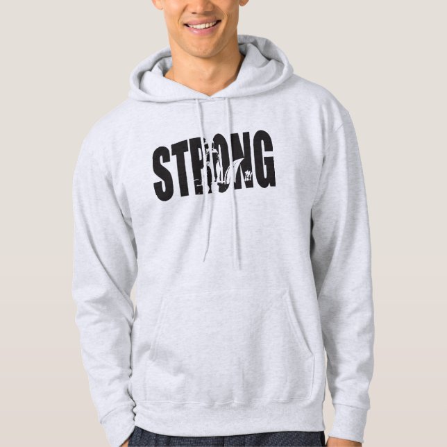Veste À Capuche Motivation de l'entraînement - FORT (Devant)