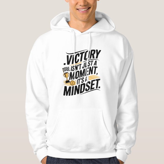 Veste À Capuche Motivation de l'état d'esprit de la victoire (Devant)