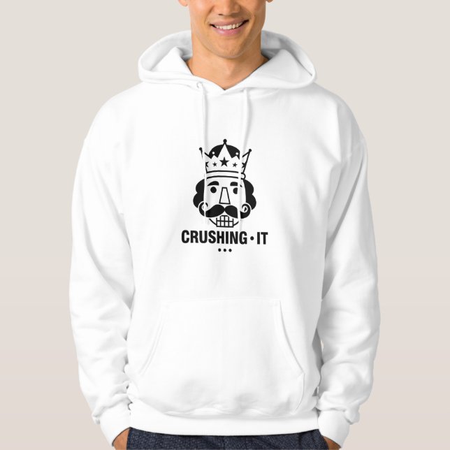 Veste À Capuche Motivational Crushing It Daily Hustle Mindset Succ (Devant)