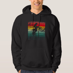 Veste À Capuche Motocross Dirt Bike Rider Vintage Retro Rainbow Mo