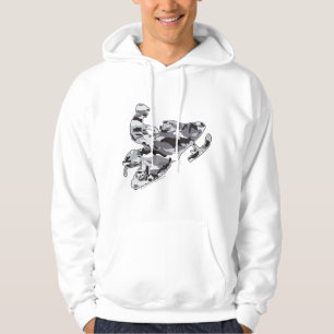 Veste À Capuche Motoneige en Camouflage gris