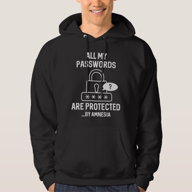 Veste À Capuche Mots de passe amnésiques (Devant)