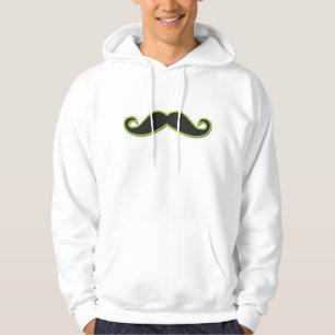 Veste À Capuche Moustache à guidon (Moustache bouillie) - Vert