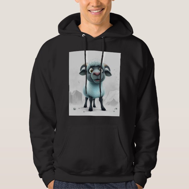 Veste À Capuche Mouton mignon design cosy (Devant)