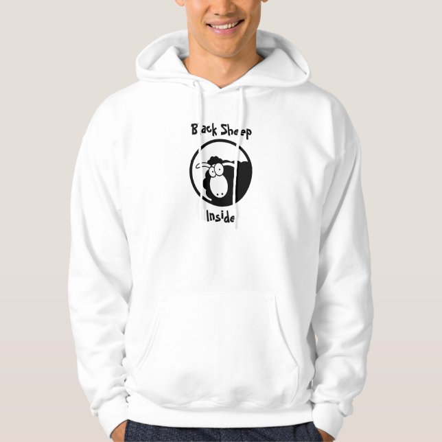 Veste À Capuche Mouton Noir Intérieur (Devant)