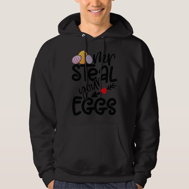 Veste À Capuche Mr Steal Your Eggs Kids Easter Sunday Boys Easter  (Devant)