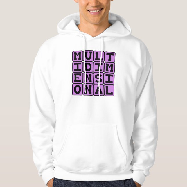 Veste À Capuche Multidimensionnel, sur de nombreuses dimensions (Devant)