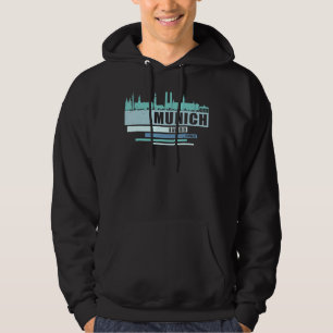 Veste À Capuche Munich Bavaria Allemagne Souvenir - Skyline Munich