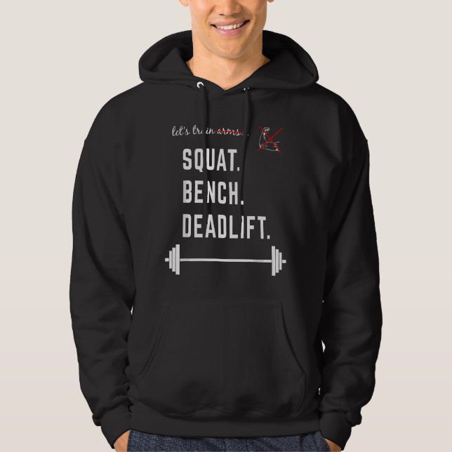 Veste À Capuche Musculation drôle pas de biceps musculation dynamo (Devant)