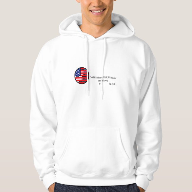 Veste À Capuche MUSÉE Zazzle 2 sur Tweeter Le MUSÉE Zazzle G (Devant)