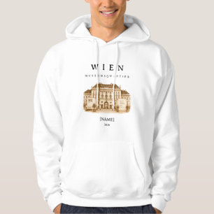 Veste À Capuche MuséeQuartier de Vienne personnalisé Nom & Année