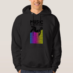 Veste À Capuche Musique Est Mon Equalizer Thérapeutique Dj Rainbow