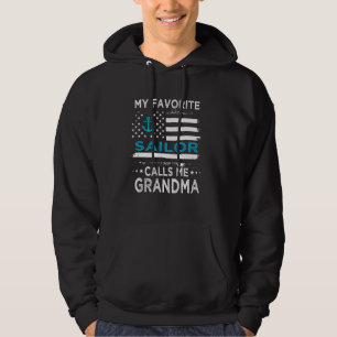 Veste À Capuche My Favori Sailor Me Appelle Grandma Sailing USA Fl