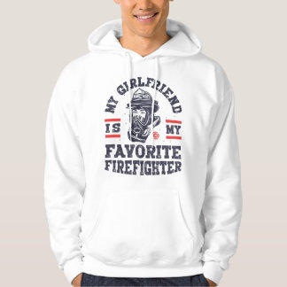 Veste À Capuche My Girlfriend Is My Favorite Firefighter Funny Boy