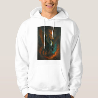 Veste À Capuche MySthical Fire Phoenix Beast – Art Fantastique Épi