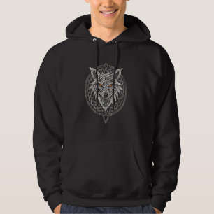 Veste À Capuche Mystical Fenrir u2013 Norse Knotwork & Ancien Vik
