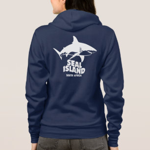 Veste À Capuche Nager Avec De Grands Requins Blancs - Seal Island