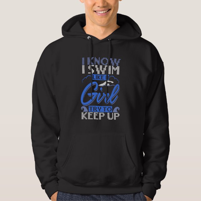 Veste À Capuche Nageur Nage Sport Cadeau  (Devant)