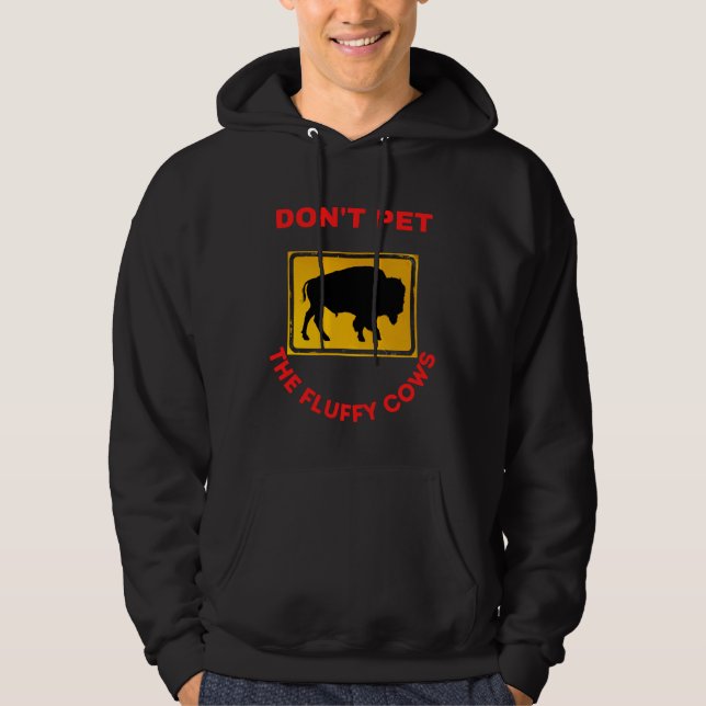 Veste À Capuche n'aimez pas les vaches moelleuses (Devant)