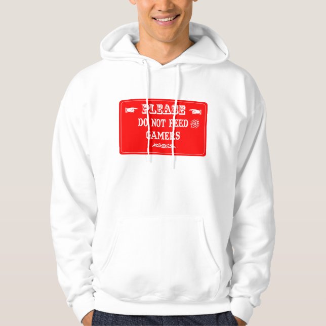 Veste À Capuche N'alimentez pas les Gamers (Devant)