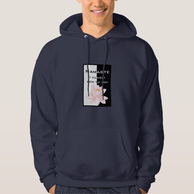 Veste À Capuche Namaste - Je vous salue humblement (Devant)