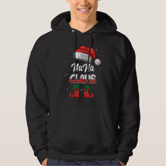 Veste À Capuche Nana Claus Pajama de Noël Famille Correspondant No