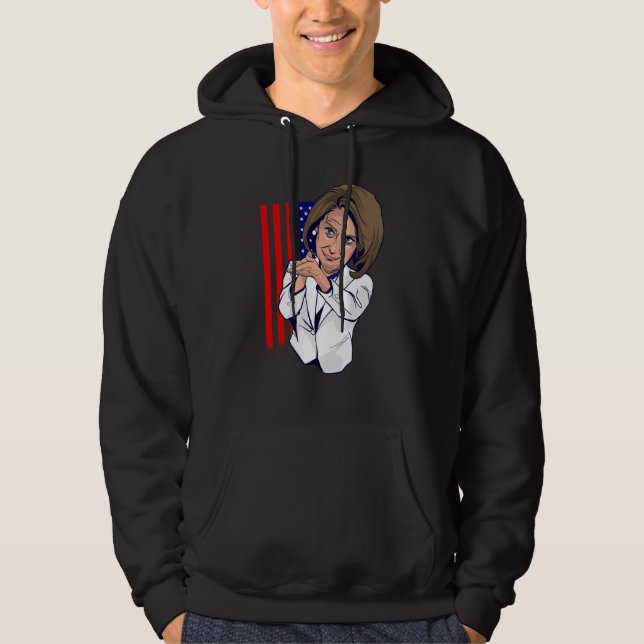 Veste À Capuche Nancy Pelosi applaudissant le mème (Devant)