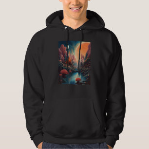 Veste À Capuche Nature Éthérée Nature Sérène Couleurs Vives Éther