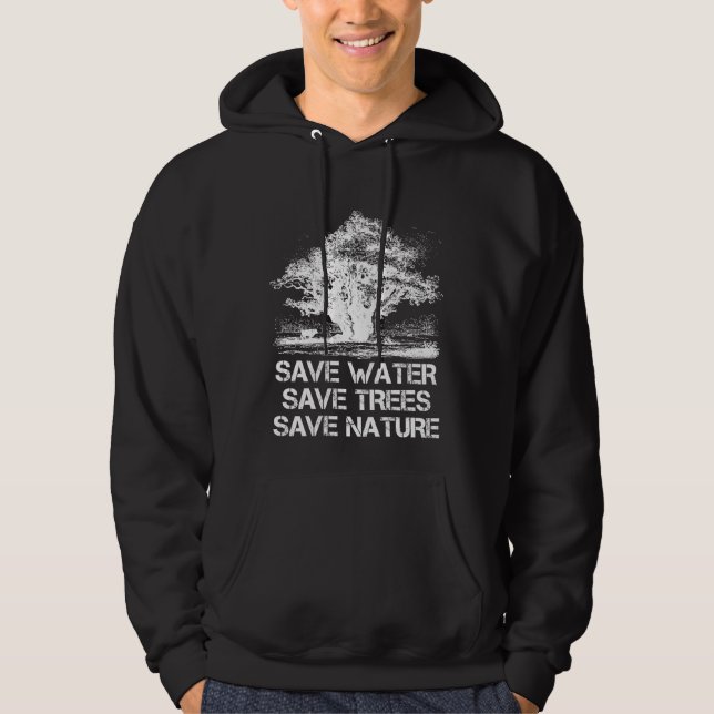 Veste À Capuche Nature Protection de l'environnement Sensibilisati (Devant)