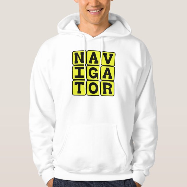 Veste À Capuche Navigateur, Maître de la carte (Devant)