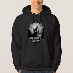 Veste À Capuche Né À Howl Forcé À Travailler Loup