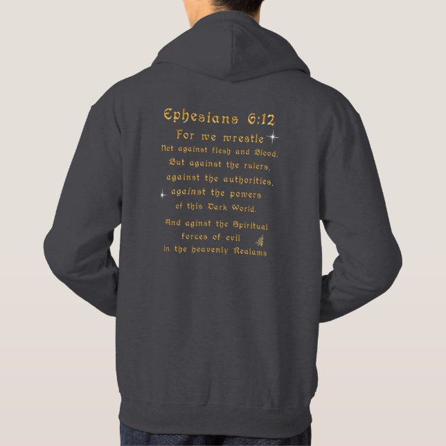 Veste À Capuche Ne crains pas car je suis avec toi (Dos)