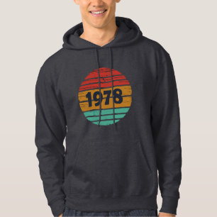 Veste À Capuche Né en 1978 cadeau d'anniversaire vintage