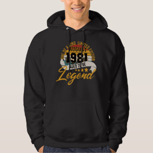 Veste À Capuche Né En Août 1981 40 Anniversaire