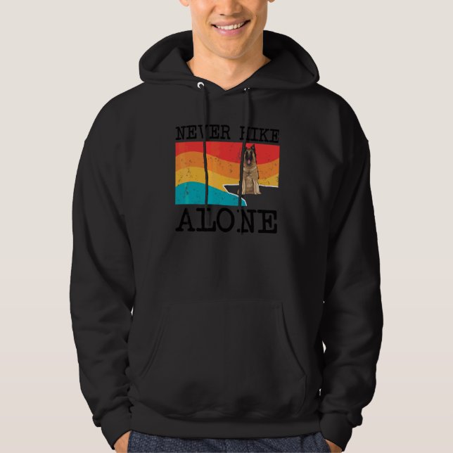 Veste À Capuche Ne jamais faire de randonnée seul Graphique de ran (Devant)