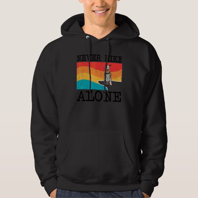 Veste À Capuche Ne jamais faire de randonnée seul graphique de sch (Devant)
