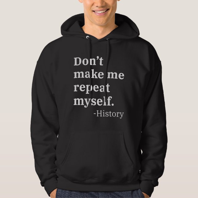 Veste À Capuche Ne me fais pas répéter (Devant)