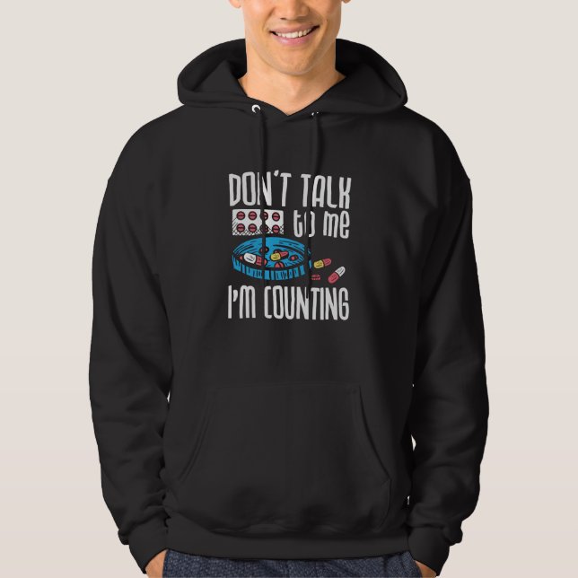 Veste À Capuche Ne me parle pas Je compte la pharmacie pharmaco-ph (Devant)