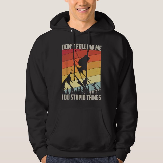Veste À Capuche Ne me suivez pas je fais des choses stupides Cadea (Devant)