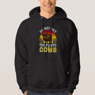 Veste À Capuche Ne Pas Atteindre Les Vaches Fluffantes Yellowstone