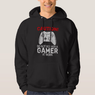 Veste À Capuche Ne Pas Ennuyer Un Joueur Au Travail Jeux Vidéo Jeu