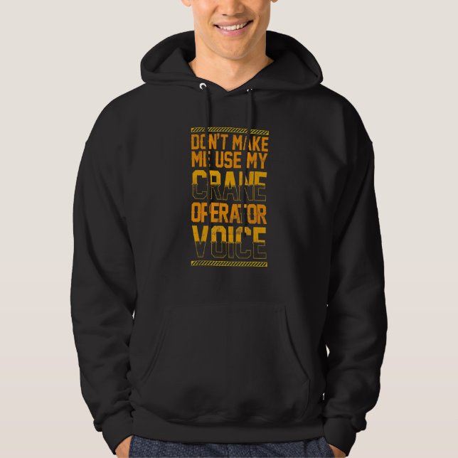 Veste À Capuche Ne pas me faire utiliser ma voix d'opérateur de gr (Devant)