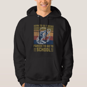 Veste À Capuche Né Pour Aller Pêche Basse Poisson Pêcheur Garçons