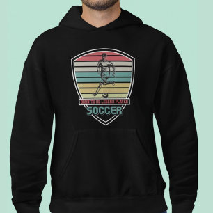 Veste À Capuche Né Pour Être Un Joueur Légende Soccer