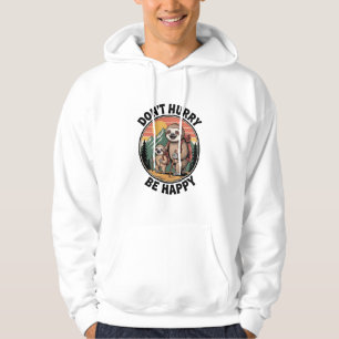 Veste À Capuche Ne vous pressez pas, soyez heureux Équipe officiel