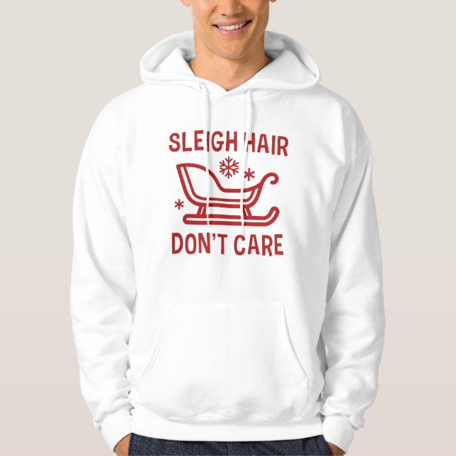 Veste À Capuche Ne vous souciez pas des cheveux cousus (Devant)