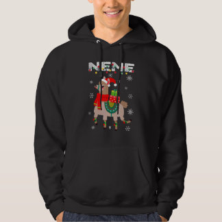 Veste À Capuche Nene  Christmas Llama Lights Matching Family