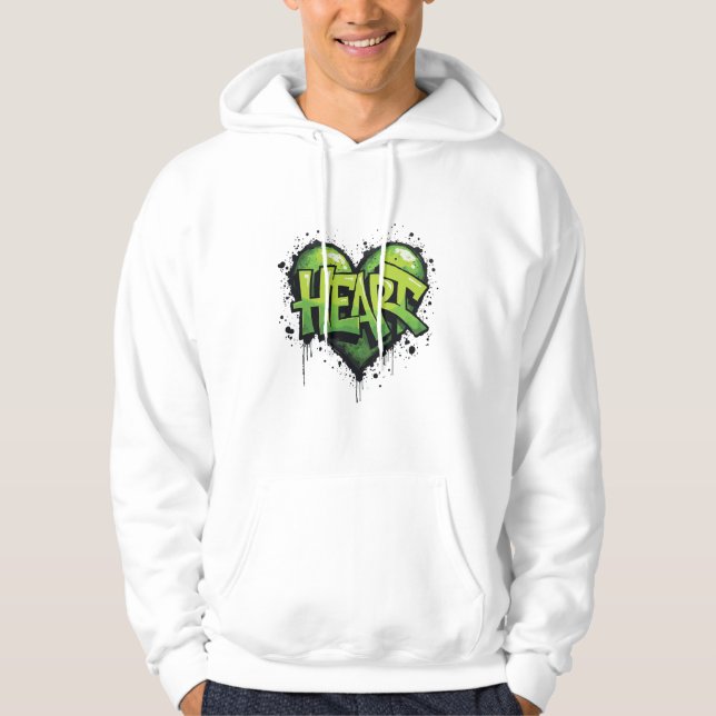 Veste À Capuche Neon Heartbeat (Devant)