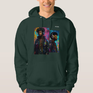 Veste À Capuche NeoNoir Nexus Rêves Cyberpunk en Couleurs Réelles